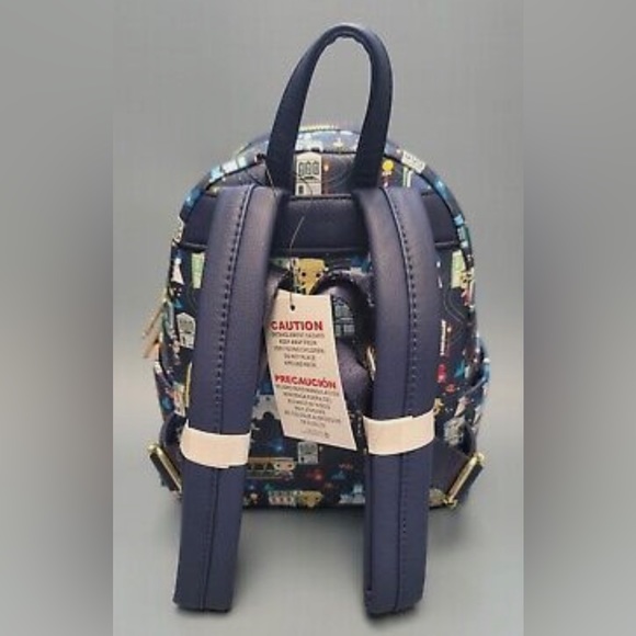 DISNEY PARKS LOUNGEFLY MAIN STREET MINI BACKPACK - Picture 4 of 6